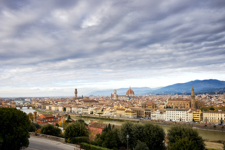 As seen from Michelangelo hill. Tuscany, Italyの写真素材