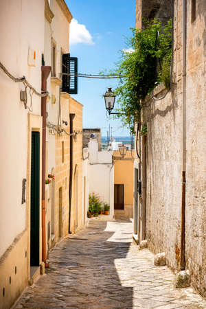 Oria. Door of the Jews. Entrance to the Jewish quarter. Puglia, Apulia, Italyの写真素材