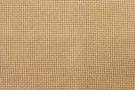 Canvas background, grid pattern linen textureの写真素材