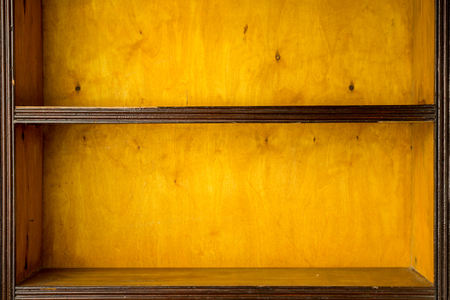 Empty vintage shelvesの写真素材