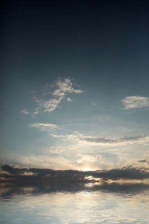 Sunset. Background photo