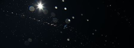 Water splash isolated on black.の写真素材