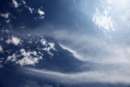 Clouds in high. Background.の写真素材