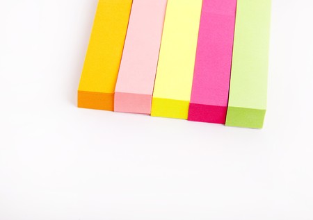 Reminder notes isolated on the white backgroundの写真素材