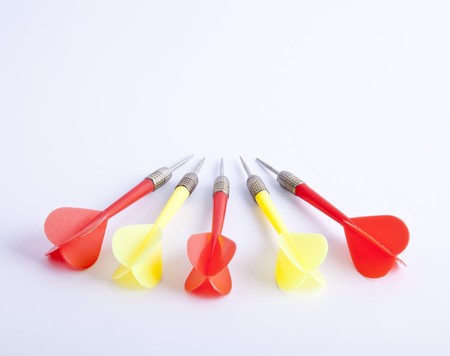 Darts isolated on a white background. の写真素材