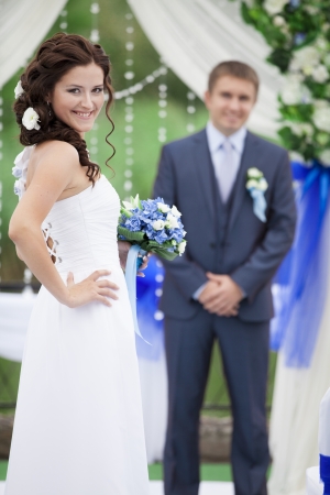 beautiful wedding coupleの写真素材