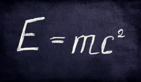 Calculation in physics in retro photo style.の写真素材
