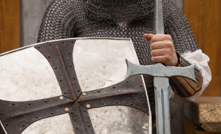 Knight. Photo in vintage style.の写真素材
