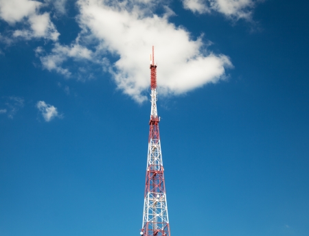 Antenna at blue sly background