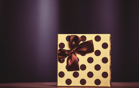 Gift for birthday or St. Valentines Day. Photo in old color image style.の写真素材