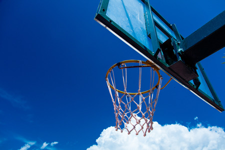 photo of the basketball hoop in Greeceの写真素材