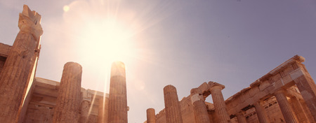 photo of the beautiful ancient temple in Greeceの写真素材