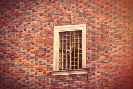 photo of beautiful vintage old window in Wroclaw, Polandの写真素材
