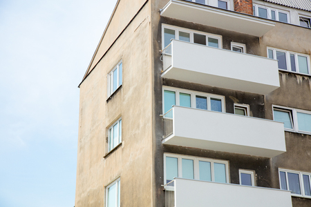 Old apartaments in 70s style, Wroclaw, Polandの写真素材