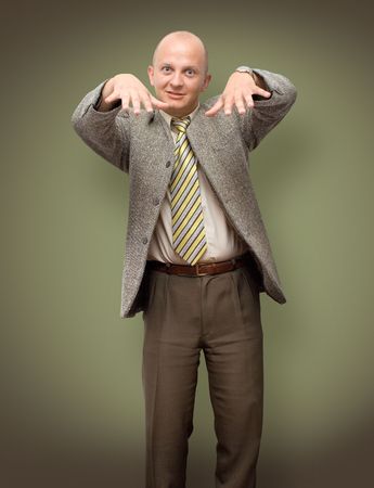 Rapping BusinessManの写真素材