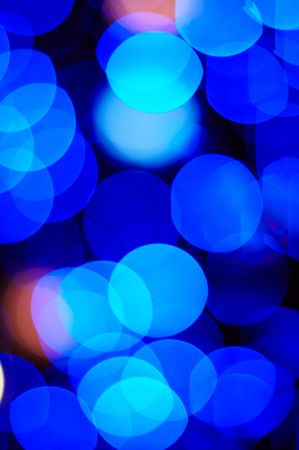 Out of focus Christmas Lights Background - blue and redの写真素材