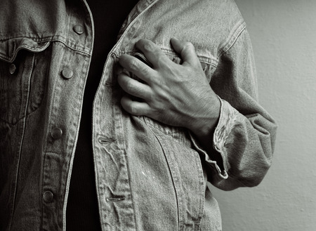 Man with a heart attack