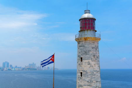 Lighthouse of El Morro , Havana.の写真素材