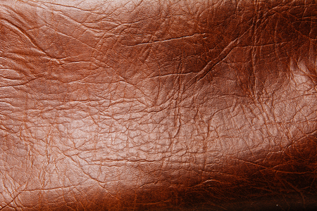Imitation leather brown fabric