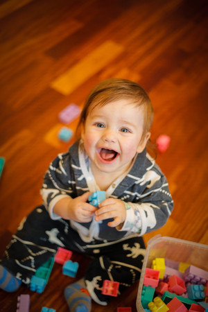 Beautiful child emotionally enthusiastic and fun laughsの写真素材