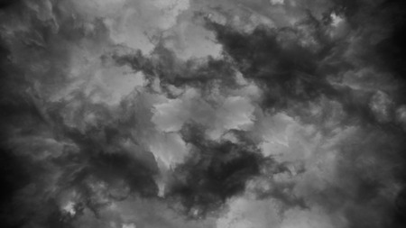 Dark cloud background of stormy sky or textureの写真素材