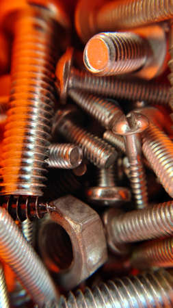 Background image bolts nuts screws close upの写真素材