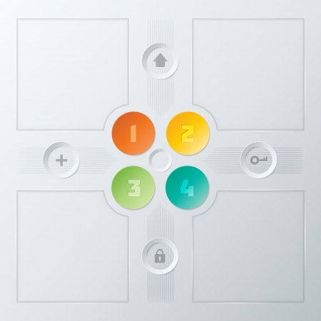 Colorful Steps Infographics Elements. のイラスト素材