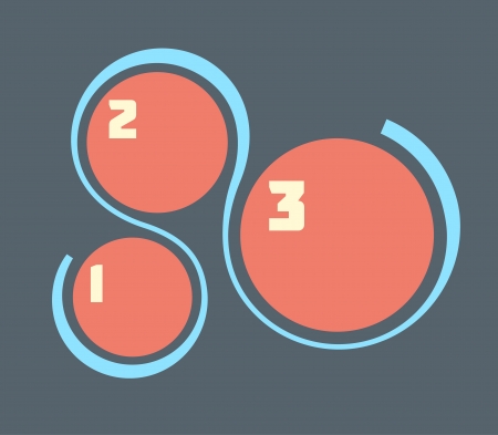 Flat Steps Infographic Elements.のイラスト素材