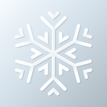 Paper Snowflake. Vector Illustration.のイラスト素材