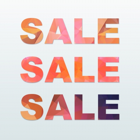 Colorful Sale Labels Set  のイラスト素材