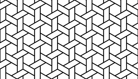 Black and White Optical Geometric Seamless for Printing on Fabric â€“ Abstract Background with...