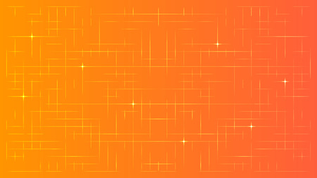 Abstract Ornage Technology Background with a Random Grid of Elements - Vector Wallpaperのイラスト素材