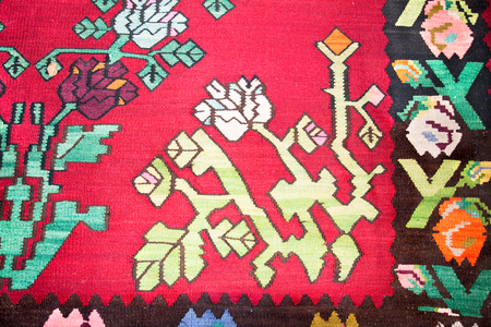 Kilim , traditional wool rug, Bosnia i Hertzegovinaの写真素材