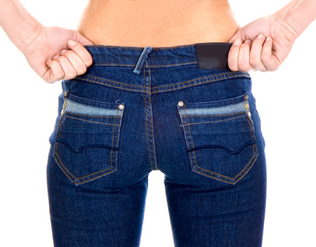 Sexy young woman with a perfect tight assの写真素材