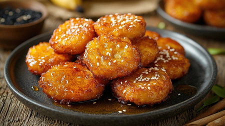 thailand banana fritters dessertの素材