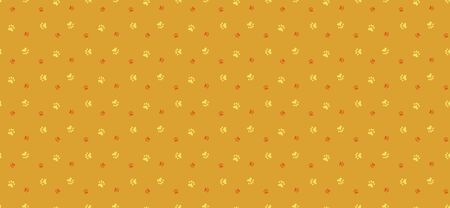 Pet paw print seamless pattern. Abstract animal vector background. For wrapping, web, and other graphic and business designs.のイラスト素材