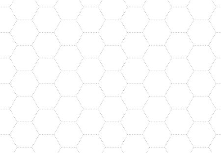Vector seamless pattern with polygons. Linear geometric texture. Hexagonal abstract background. Polygonal grid for graphic designsのイラスト素材