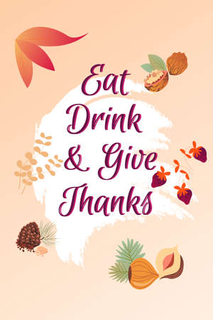 Vector illustration perfect for thanksgiving greeting card.のイラスト素材