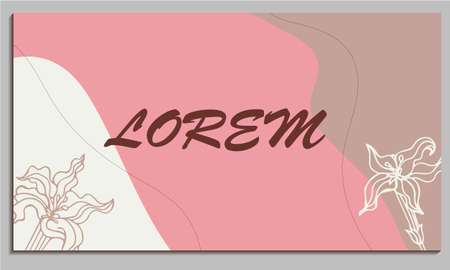 Vector illustration floral concept for website banner, presentation template, cover and buisiness card design, marketing material Nature background.のイラスト素材