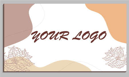 Vector illustration floral concept for website banner, presentation template, cover and buisiness card design, marketing material Nature background.のイラスト素材