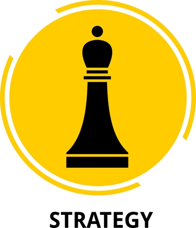 An illustration showing a strategy conceptのイラスト素材