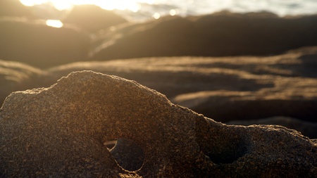 Rocks at sunsetの写真素材