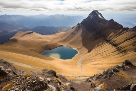 Beautiful view of Tongariro National Park, New Zealand.の素材