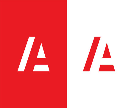 Initial Letter A Logo Design Vector Template. Creative Abstract Letter A Logo Designの写真素材