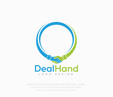 Deal and handshake thin line icon. Modern vector illustration of deal and handshake.のイラスト素材