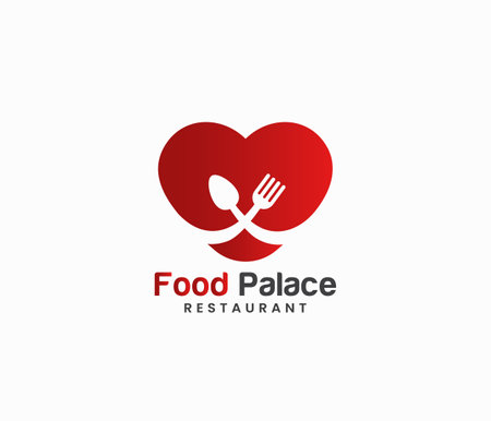 Food Plate Logo Design Template. Food Plate Logo Design Template. Restaurant Logo Conceptのイラスト素材