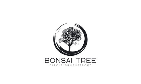 tree logo vector icon illustration design template black color isolated on white backgroundのイラスト素材