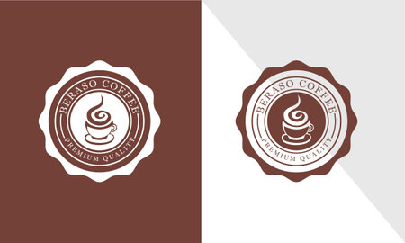 Coffee design over gray and brown background, vector illustration.のイラスト素材