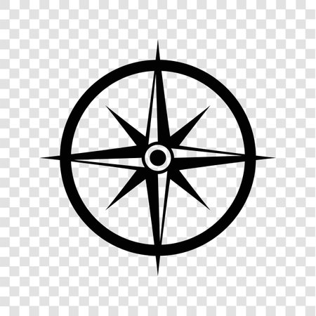 Compass icon. Flat vector related icon for web and mobile applicationsのイラスト素材