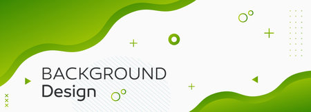 Green abstract background with geometric shapes. Vector illustration for web design.のイラスト素材